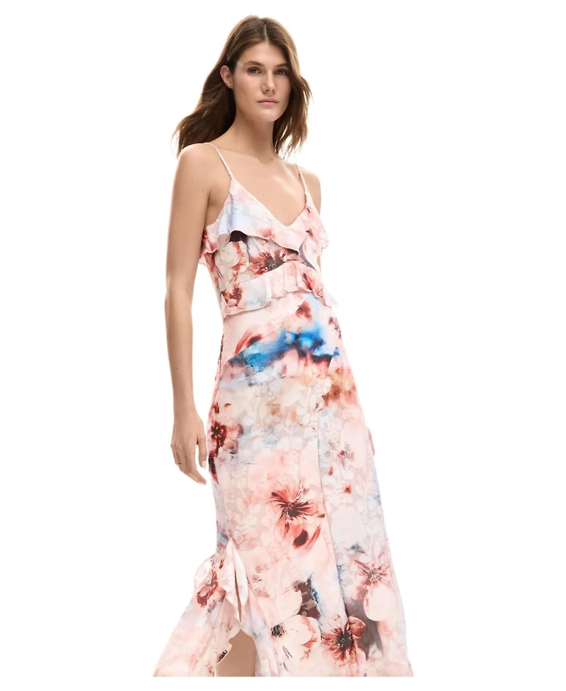 Desigual Women's Floral ruffle dress