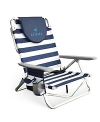 Ostrich The Lightweight Backpacker Portable Reclining Beach Camping Chair Stripe
