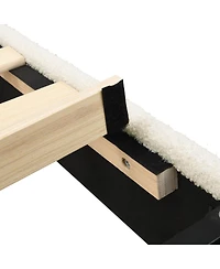 Streamdale Furniture Upholstered Full Bed Frame with High Headboard and Footboard