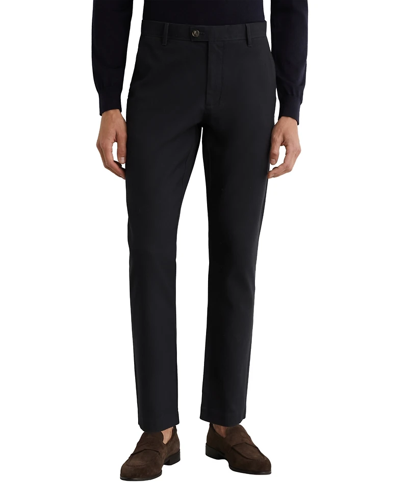 Reiss Men's Dobby Cotton pique Chino Pants