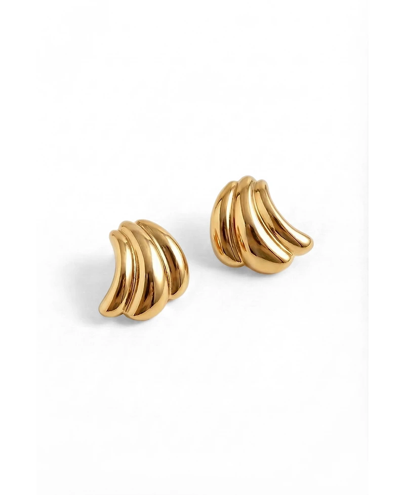 Joey Baby Sculptural Curve Stud Earrings