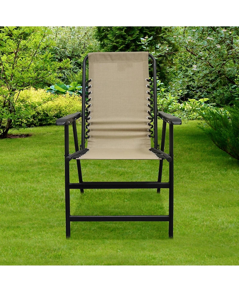 Caravan Canopy Infinity Suspension Portable Folding Sports Chair, Regular, Beige
