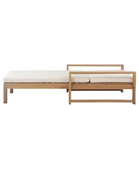 Streamdale Furniture 5-Position Outdoor Chaise Lounge with Cushion and Adjustable Backrest