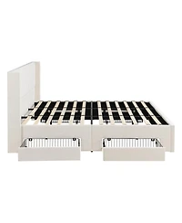 Streamdale Furniture Large-capacity upholstered storage bed with drawers ,King