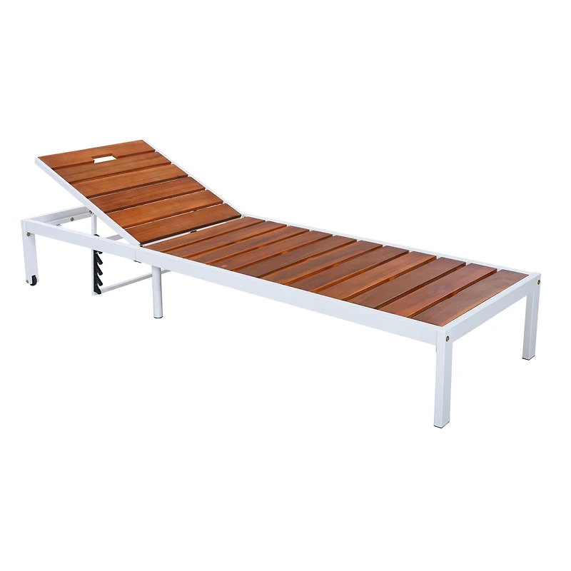 Streamdale Furniture Adjustable Outdoor Chaise Lounge Chair for Patio, Poolside or Beach