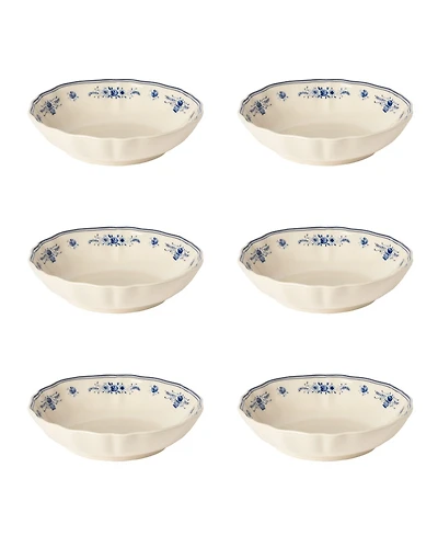 Costa Nova Vila Floral Pattern Pasta Bowls, Set of 6
