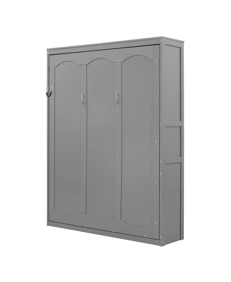 Streamdale Furniture Queen Size Murphy Bed Wall Bed With Shelves