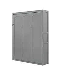 Streamdale Furniture Queen Size Murphy Bed Wall Bed With Shelves