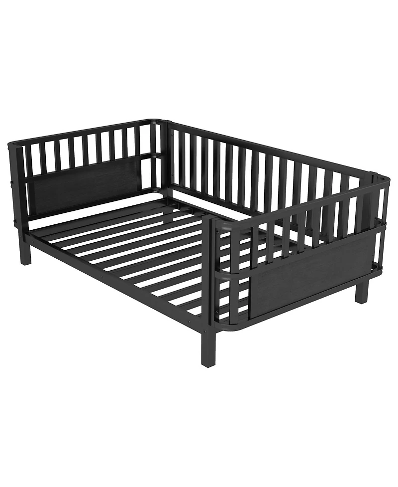 Streamdale Furniture Twin Size Metal Platform Bed with Rails
