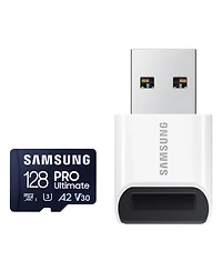 Samsung Pro Ultimate microSD Memory Card+ Usb 3.0 Reader, 128GB microSDXC