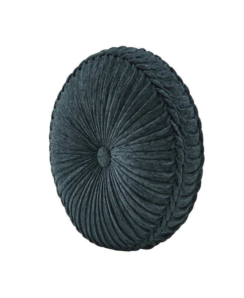 J Queen New York Nancy Tufted Decorative Pillow, 15" Round