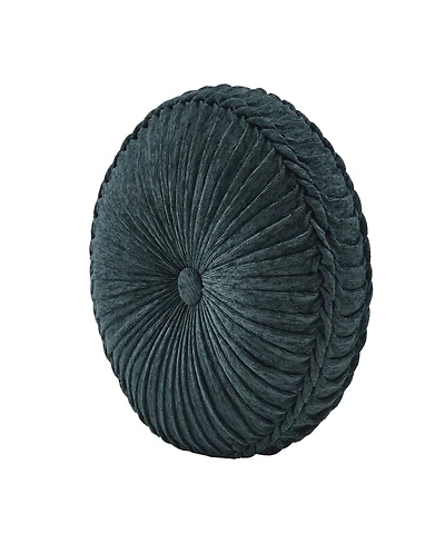J Queen New York Nancy Tufted Decorative Pillow, 15" Round