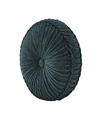 J Queen New York Nancy Tufted Decorative Pillow, 15" Round