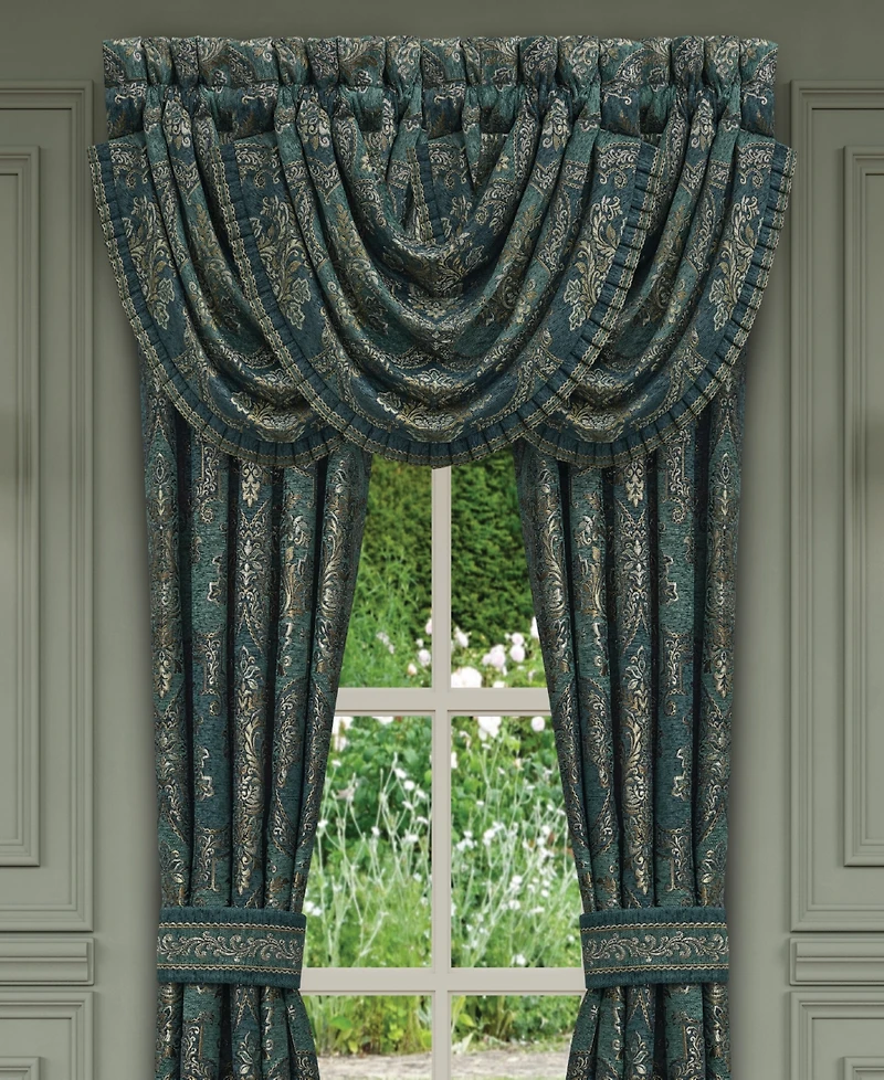 J Queen New York Nancy Window Waterfall Valance, 33" x 49"