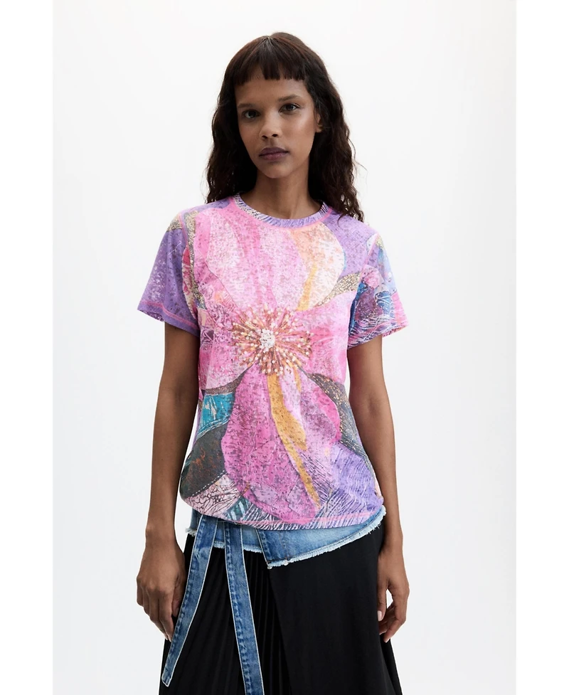 Desigual Women's Floral Printed T-Shirt