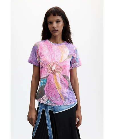 Desigual Women's Floral Printed T-Shirt