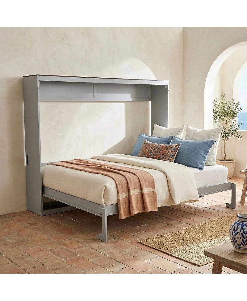 Streamdale Furniture Queen Size Murphy Bed Wall Bed and Usb