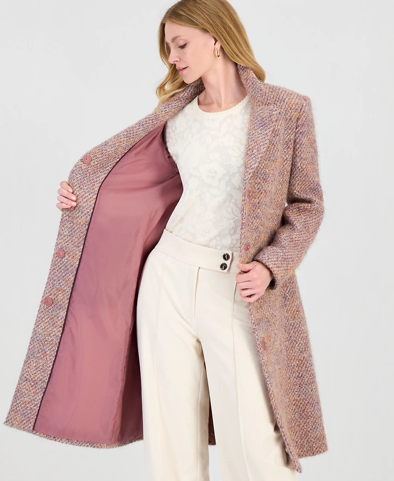 CeCe Women's Single-Breasted Multi-Sequin Wrap Coat