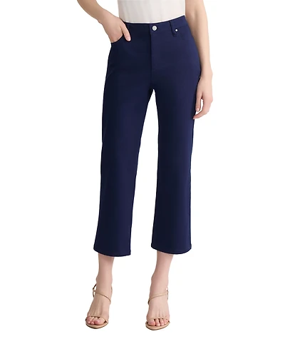 Jones New York Petite Lexington Straight-Leg Cropped Pants