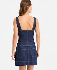 Bar Iii Women's Denim Zip Corset, Macy's Exclusive