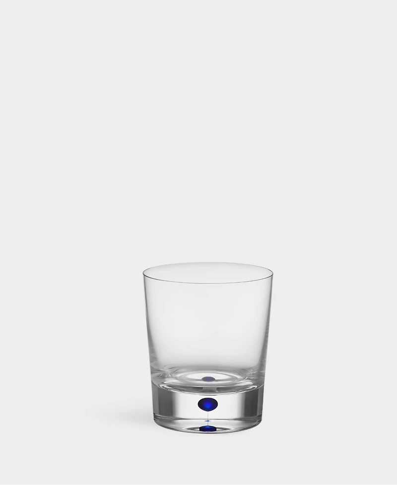 Orrefors Set of 2 Intermezzo Blue Double Old Fashioned Glasses
