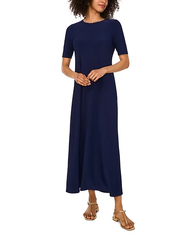 Vince Camuto Women's Elbow-Sleeve Maxi Dress
