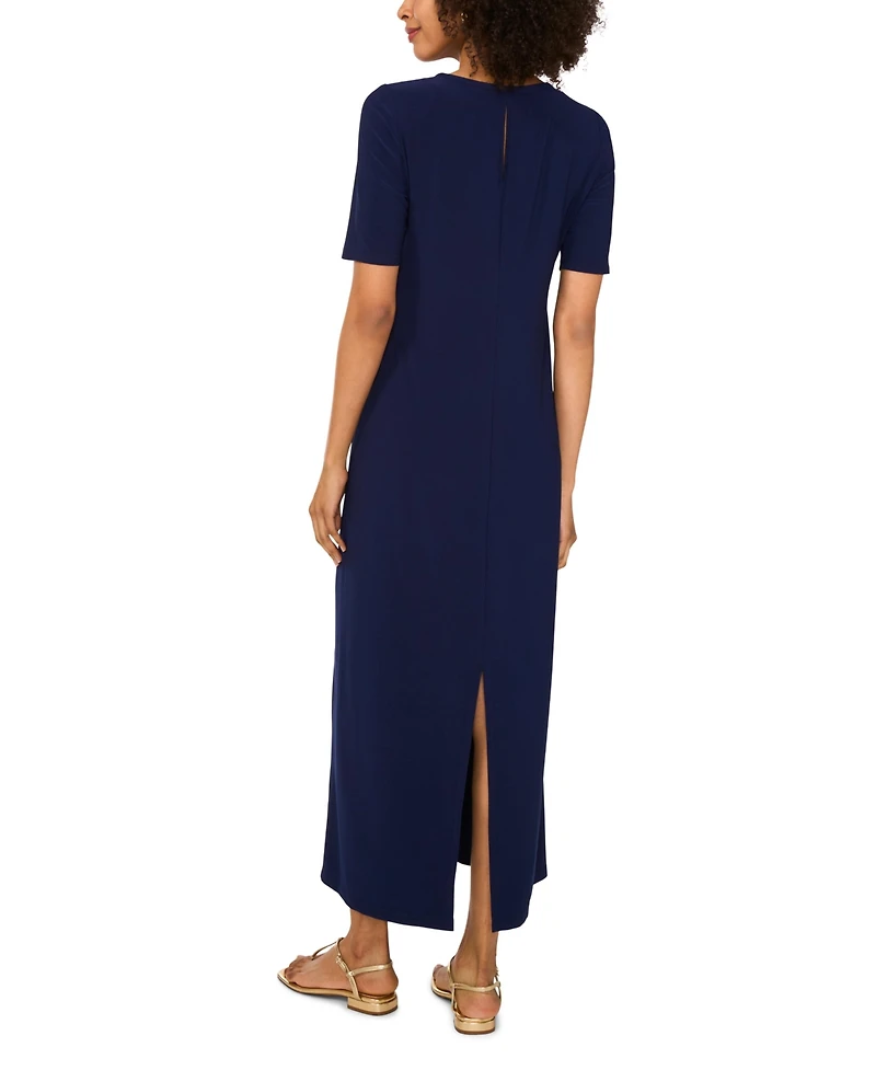 Vince Camuto Women's Elbow-Sleeve Maxi Dress
