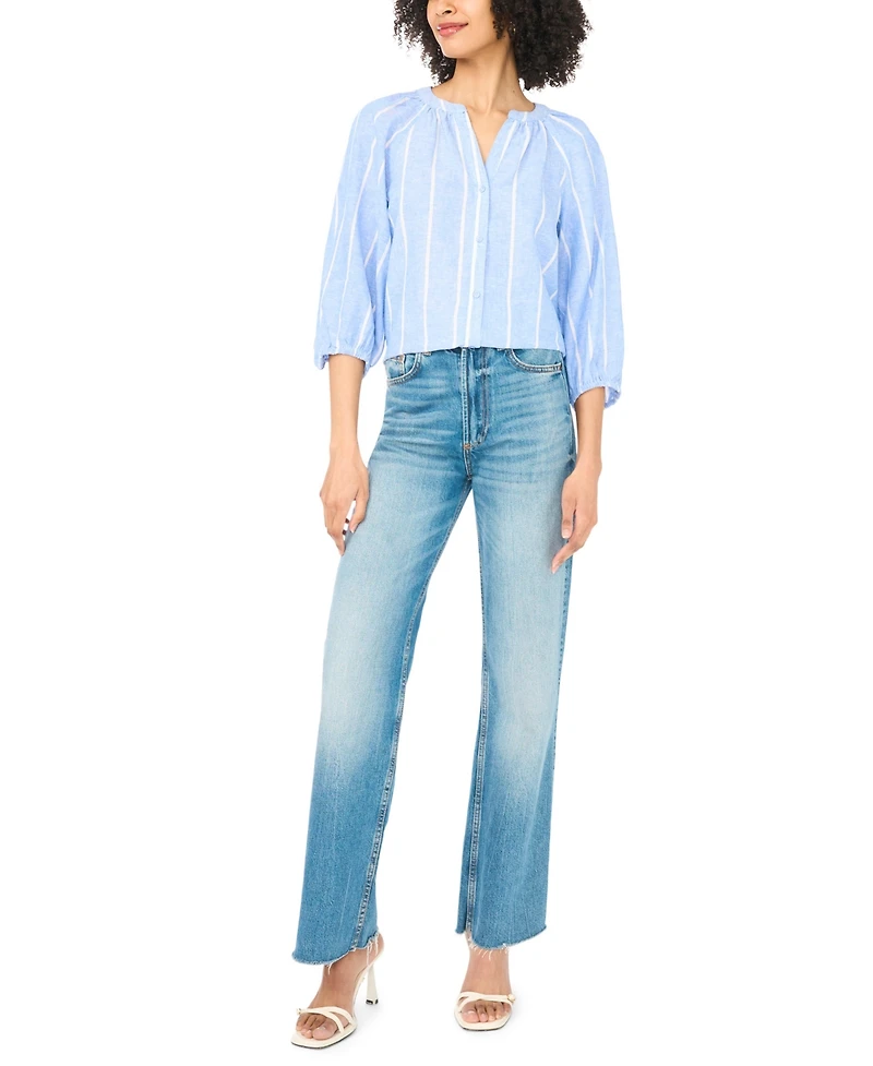 Vince Camuto Women's Raglan-Sleeve Button Down Blouse