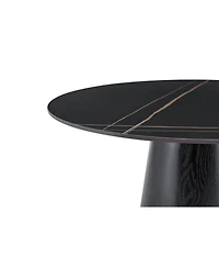 Streamdale Furniture 42-Inch Modern Round Dining Table for 4-6 People