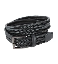 Trafalgar Big & Tall Andres Classic Leather Stretch Dress Belt