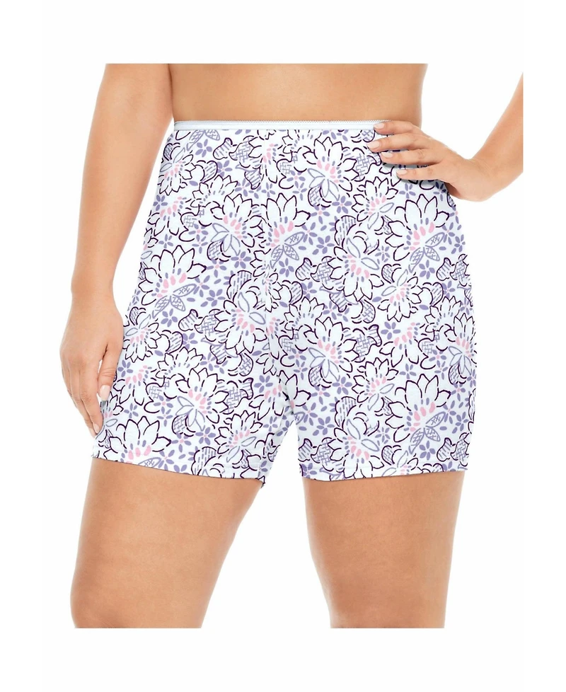 Comfort Choice Women's Cotton Boxer 5-Pack