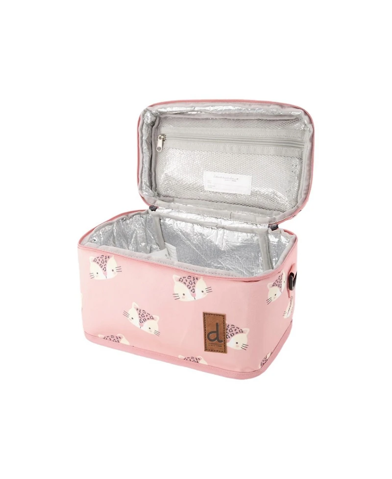 Deux par Deux Little Girl Leopard Charming Durable Everyday Lunch Box