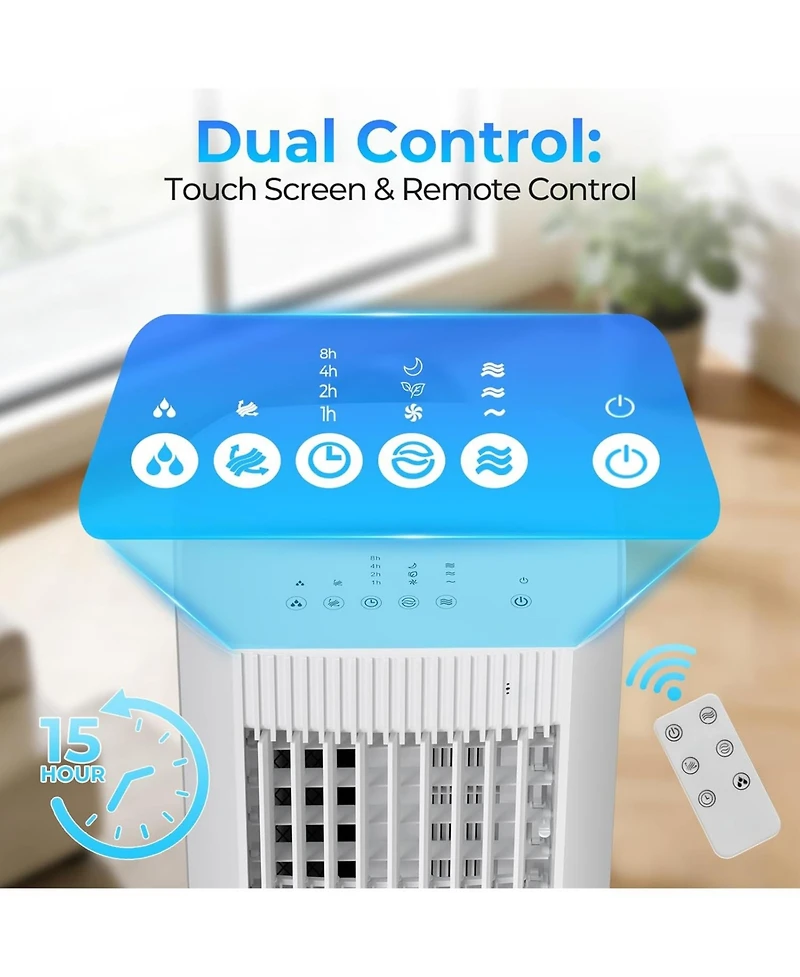 Cowsar 3-in-1 Evaporative Air Cooler, Portable Cooling Fan with Timer and Remote