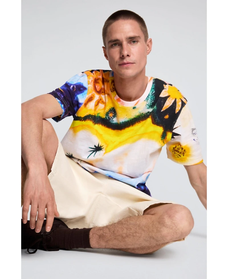 Desigual Men's Cosmos print T-shirt