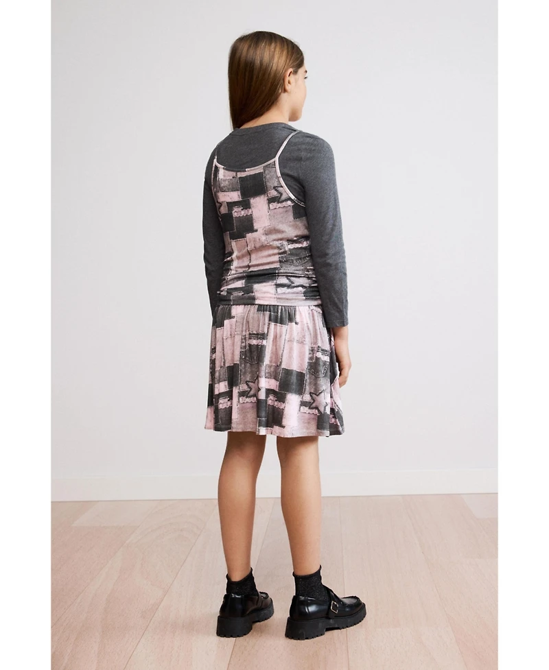 Desigual Girls's 2-in-1 printed dress