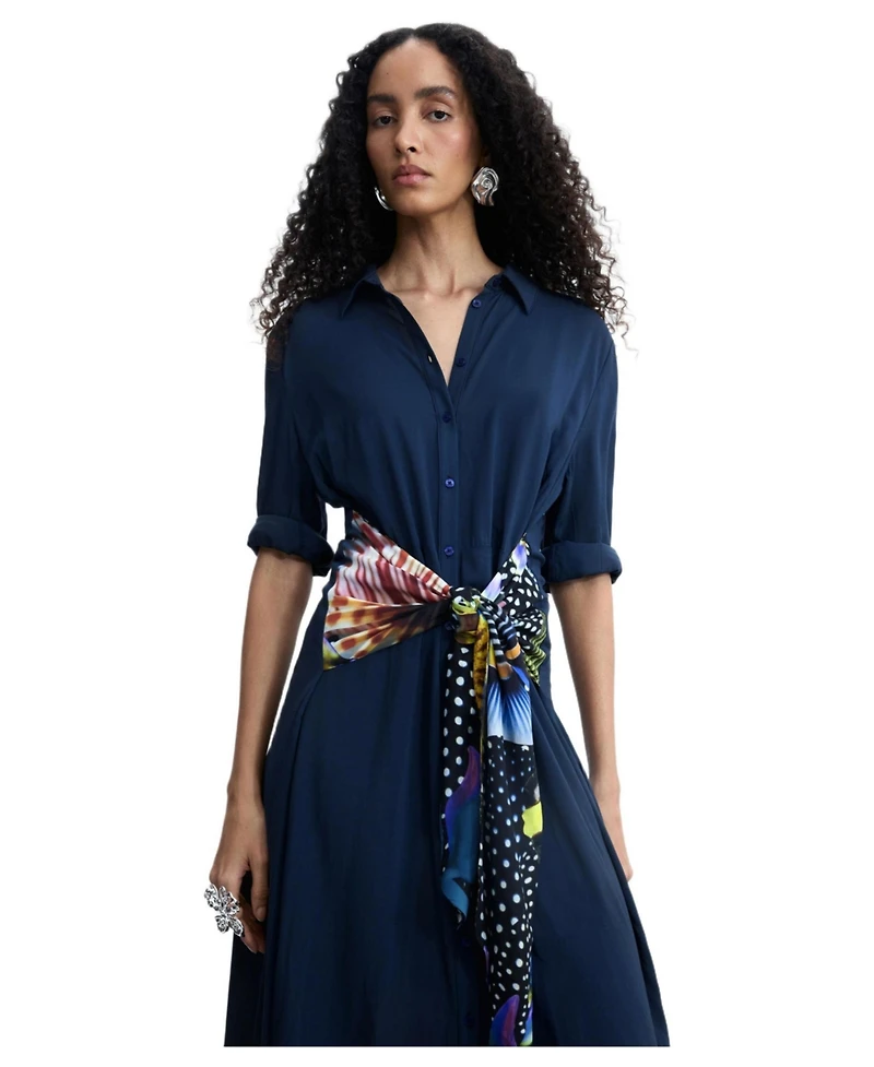 Desigual Women's Midi shirt dress