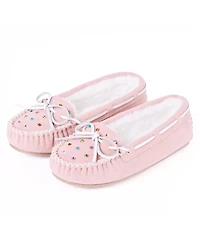 Minnetonka Women's Cally Rhinestone Suede Slippers