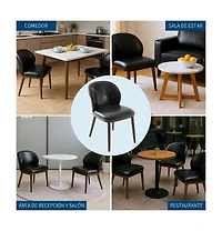 homfan Modern Upholstered Dining Chairs Set of 2 – Ergonomic Backrest, Strong Wood Legs, Comfortable Seating, 265lbs Capacity, Easy Assembly