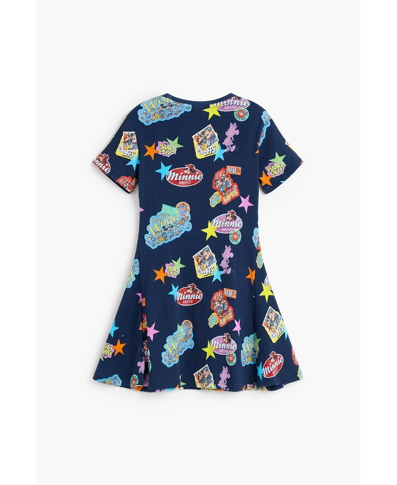 Desigual Girls's Printed Minnie Mouse dress