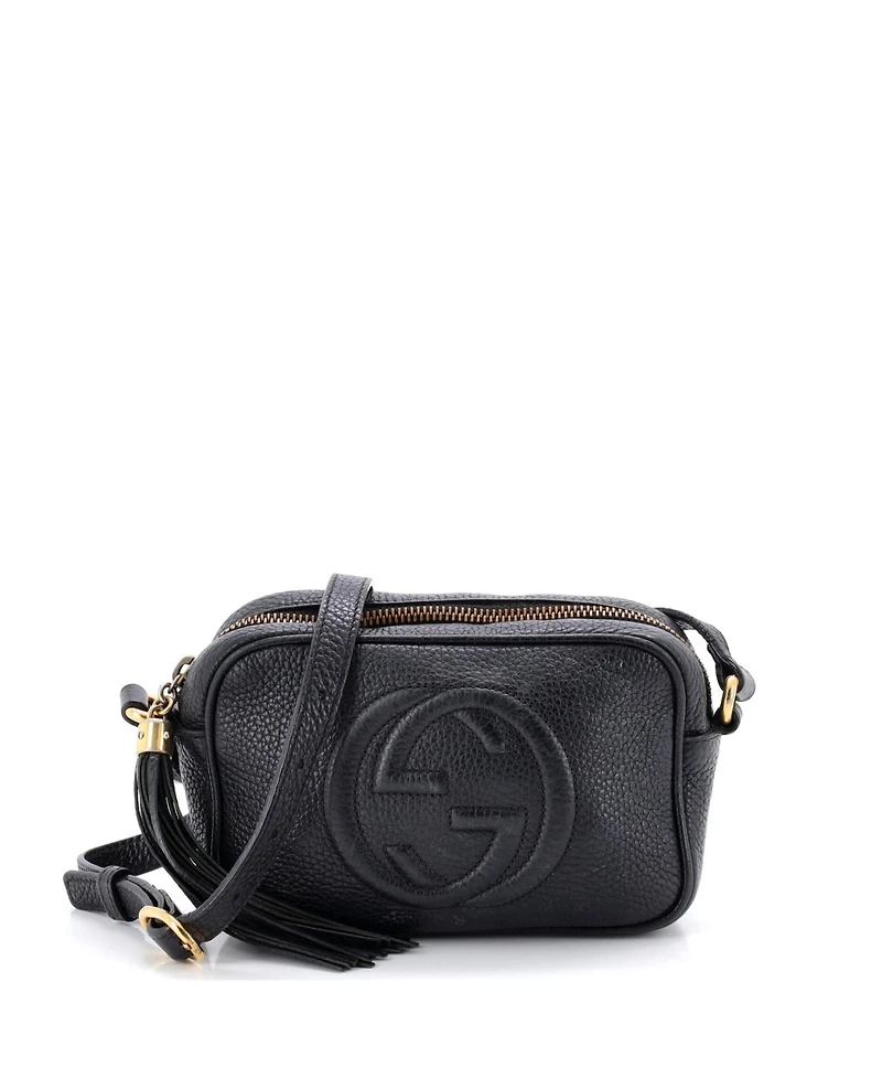 Pre-Owned Gucci Mini Soho Disco Crossbody Bag Leather