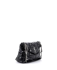 Pre-Owned Saint Laurent Medium Loulou Puffer Shoulder Bag Quilted Patent