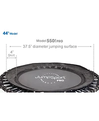 JumpSport 550f Pro Indoor Lightweight 44 Inch Folding Fitness Trampoline