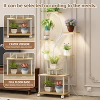 Streamdale Furniture 62 inch Tall S-Shape 8-Tier Indoor Plant Stand with Grow Lights