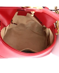 Pre-Owned Gucci Small Gg Marmont Top Handle Flap Bag Matelasse Leather