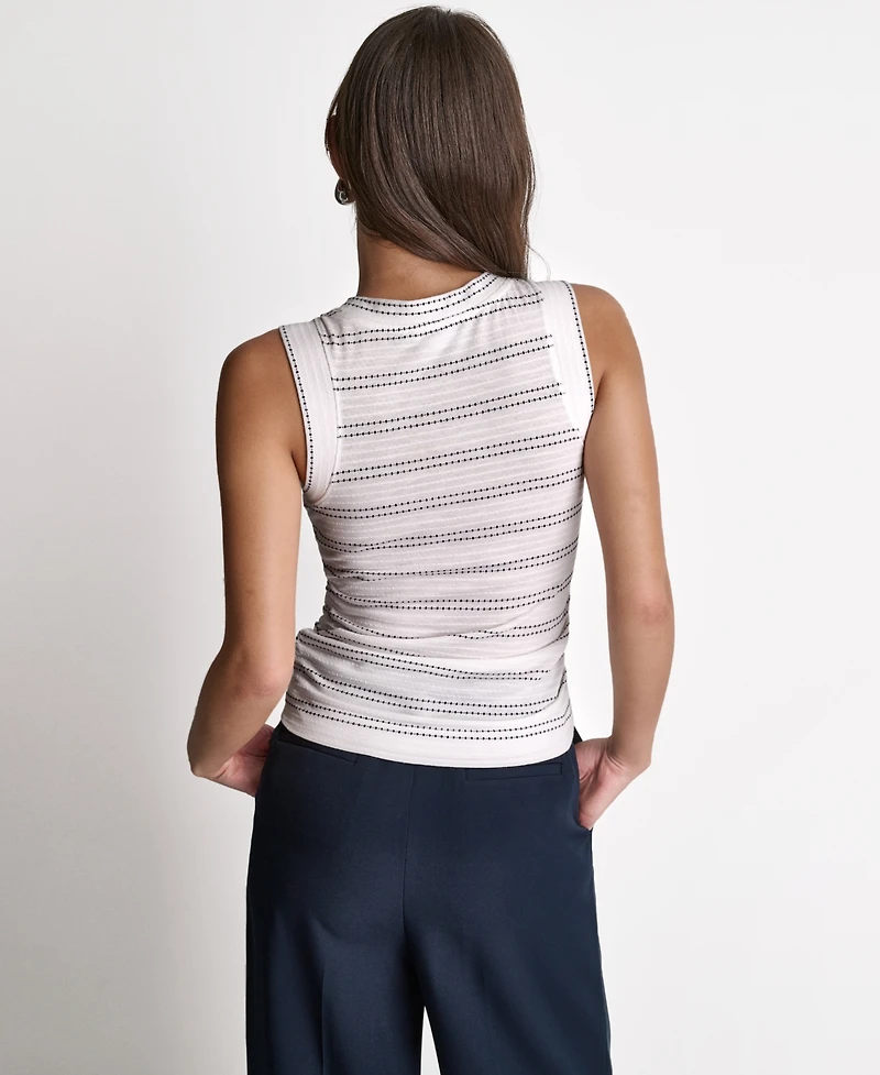Bcbg Women's Crewneck Sleeveless Knit Top