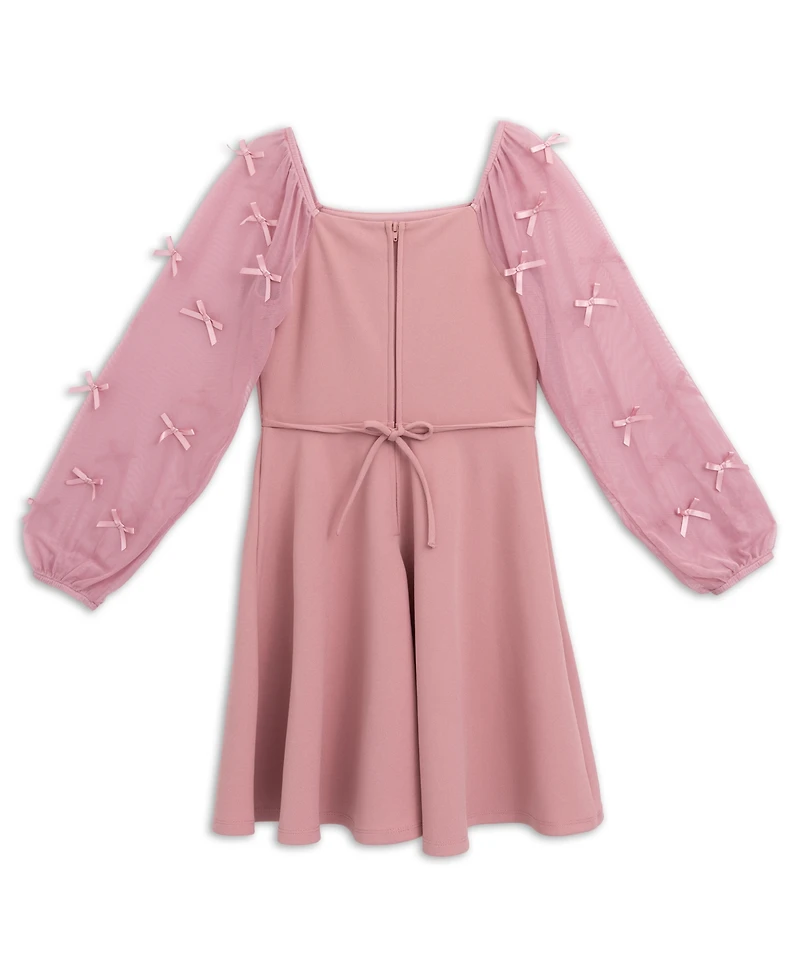 Speechless Girls' 7–16 Long-Sleeve Knee Dress