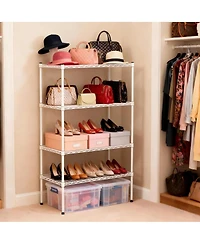 Streamdale Furniture 4-Tier Adjustable Metal Wire Storage Rack