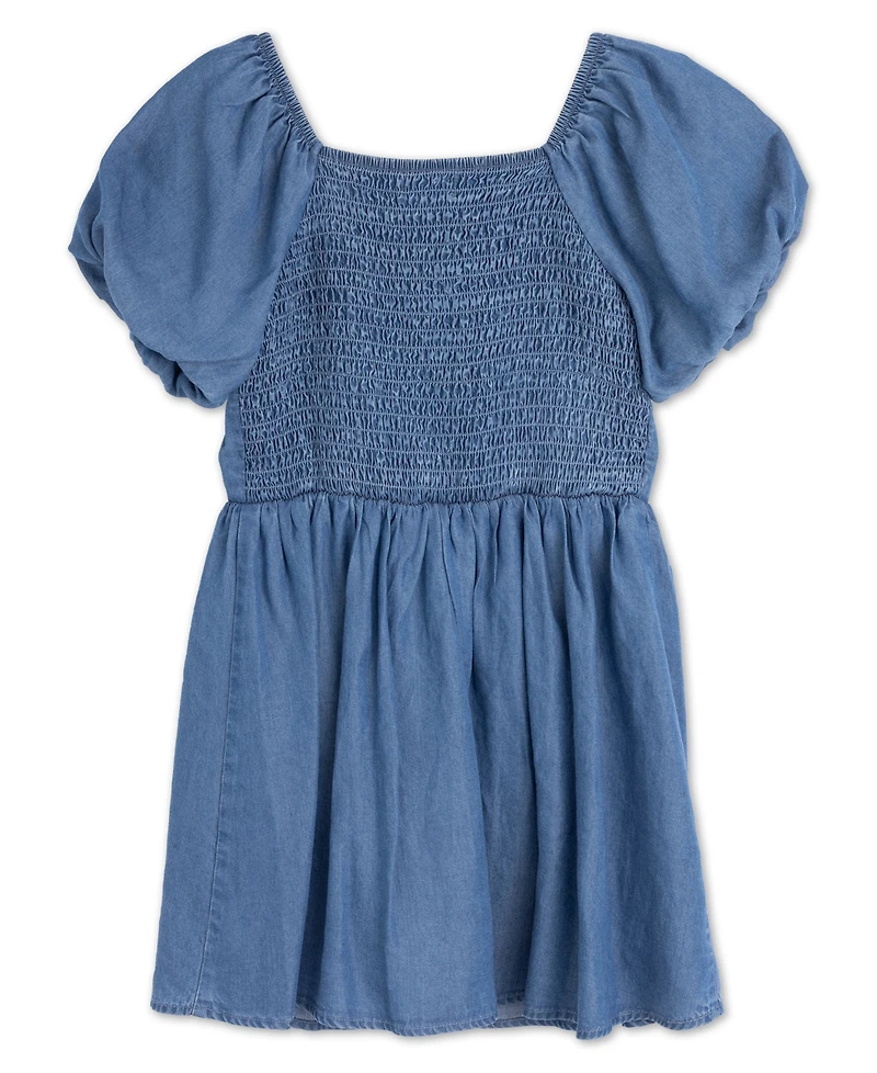Speechless Girls' 7-16 Denim Romper with Sunglass