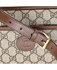 Pre-Owned Gucci Mini Interlocking G Patch Camera Bag Gg Coated Canvas