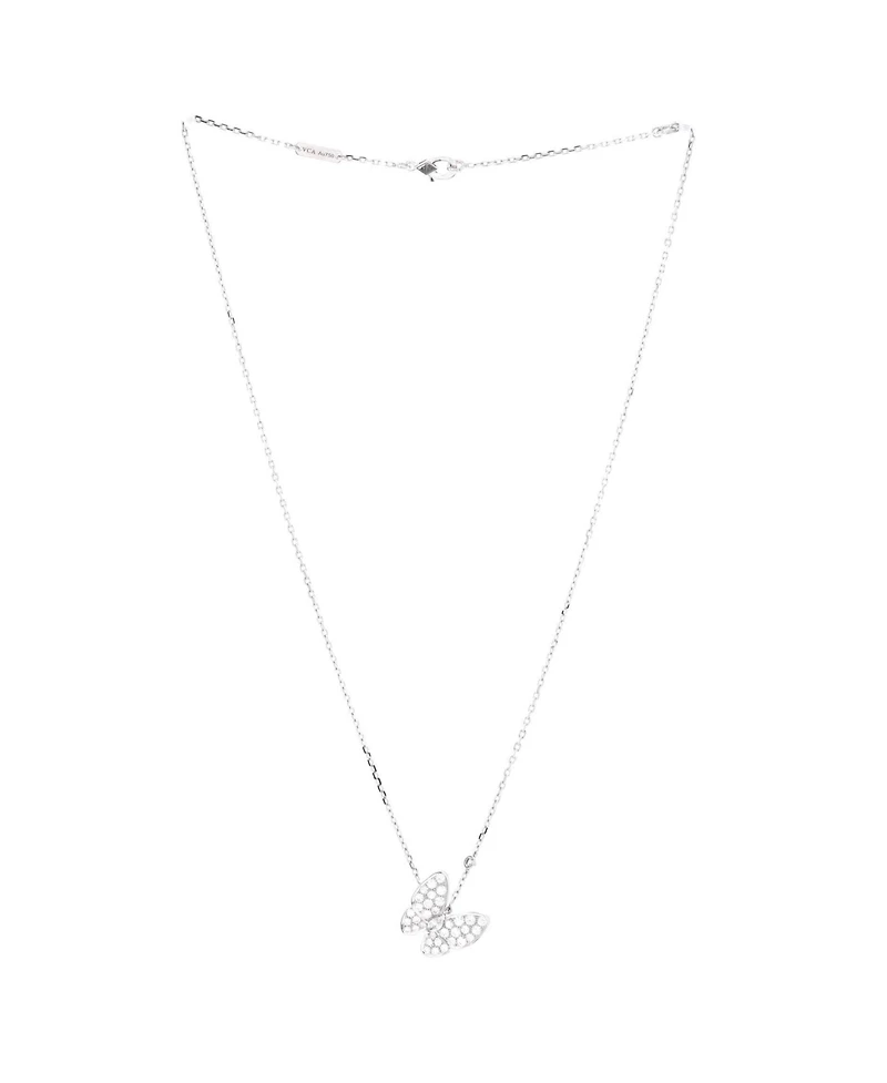 Pre-Owned Van Cleef & Arpels Two Butterfly Pendant Necklace